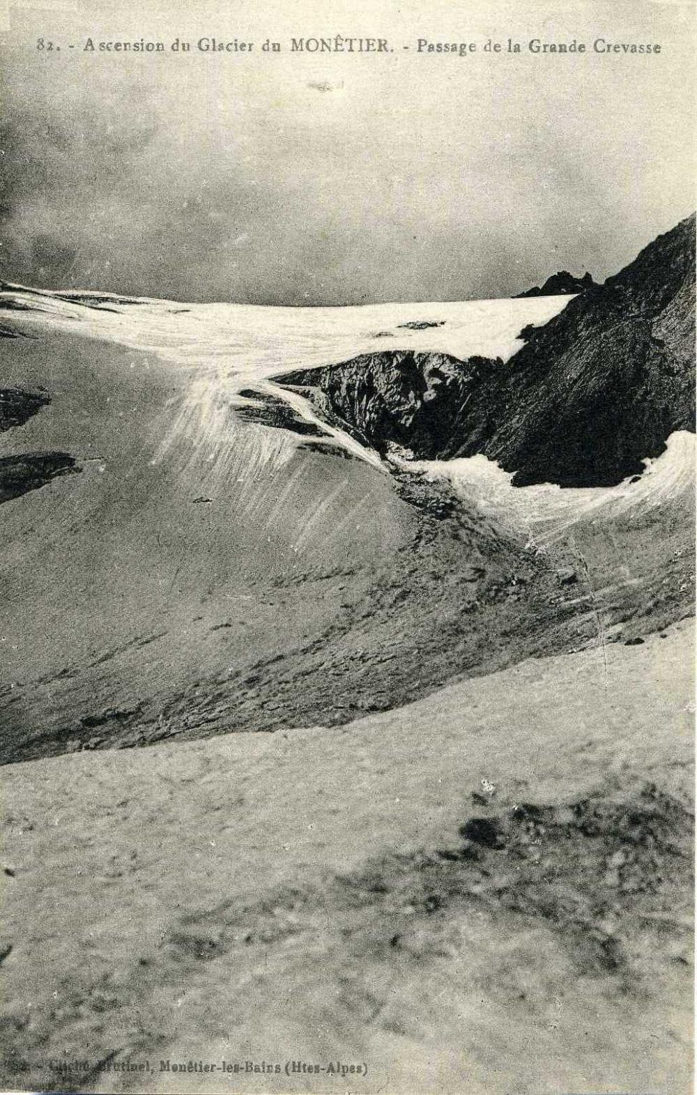 Ascension du Glacier du Monêtier - Passage de la grande Crevasse