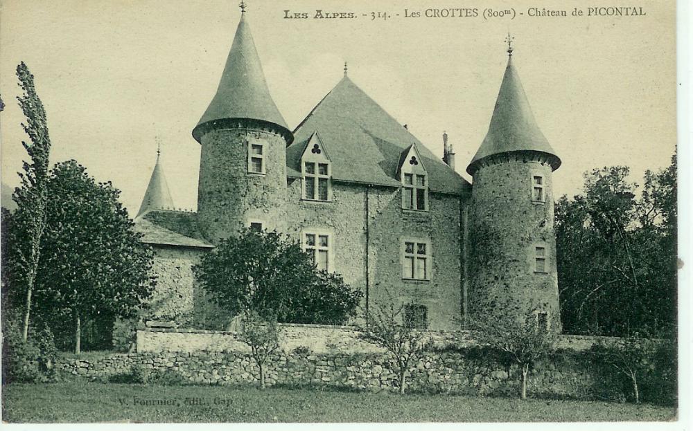 Les Crottes ( 800m) Chateau de Picontal