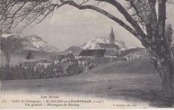 Saint Julien en Champsaur vue générale montagne du Dévoluy