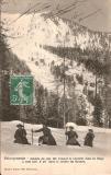Briançonnais- Soldats du 159.inf.faisant le courrier dans la neige à 2600 mèt. d'alt. dans le sentier du Granon