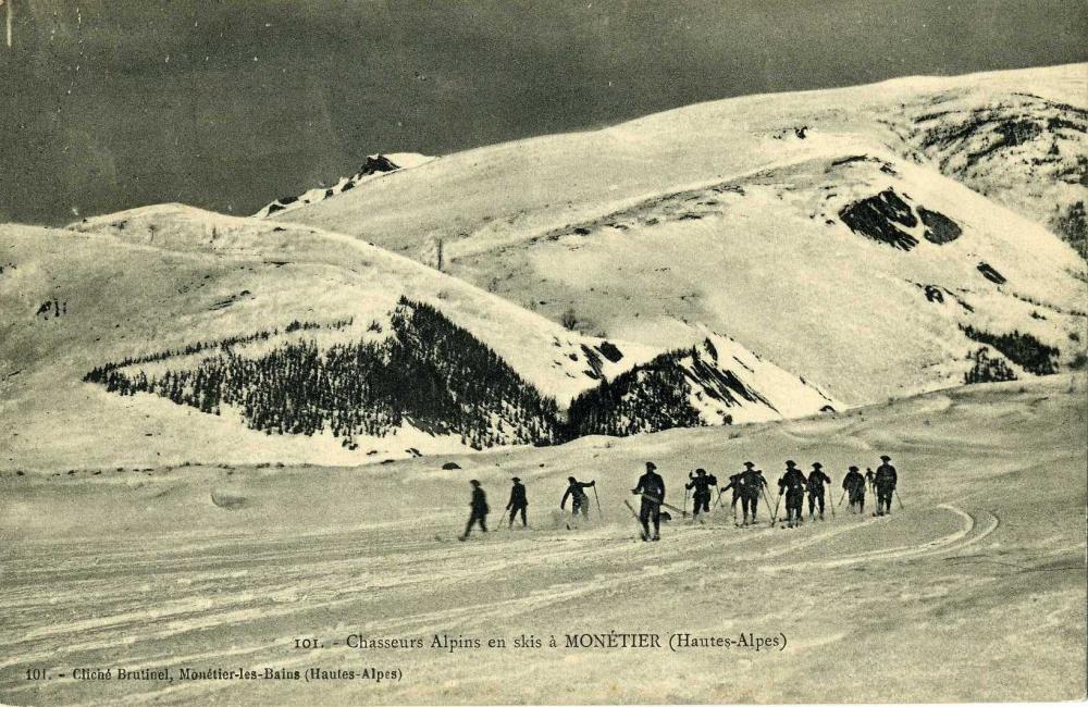 Chasseurs Alpins à Skis à Monêtier