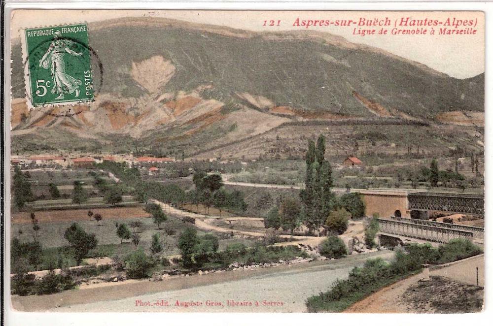 Aspres sur Buëch ligne de Grenoble à Marseille