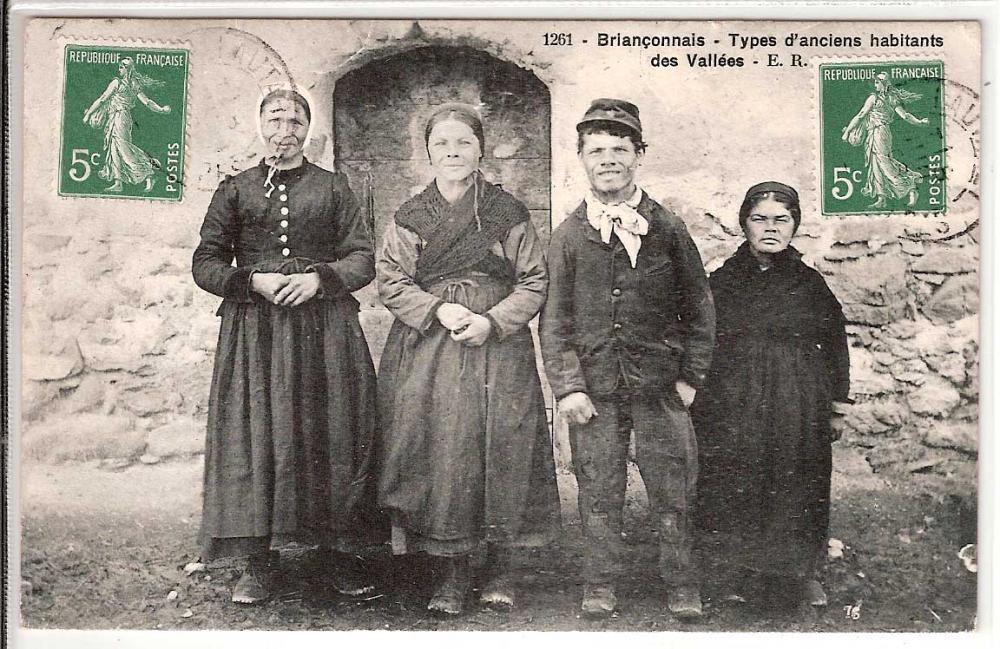 Briançon - Types d'Anciens Habitants des Vallées