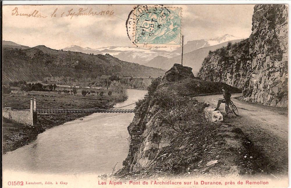 Pont de l'Archidiacre sur La Durance , près de Remollon