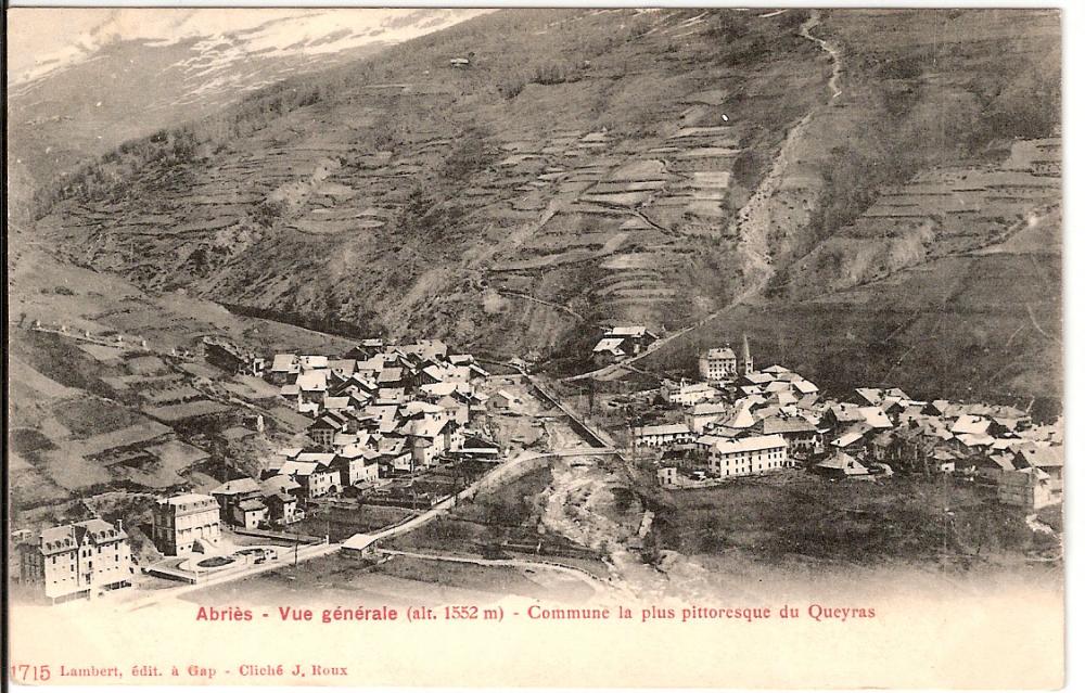 Abriès - Vue Générale (1552m) - Commune la plus Pittoresque du Queyras