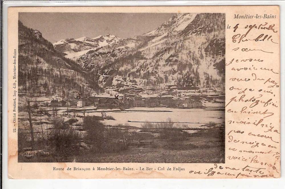 Route de Briançon à monêtier les Bains Le Bez Col de Fréjus