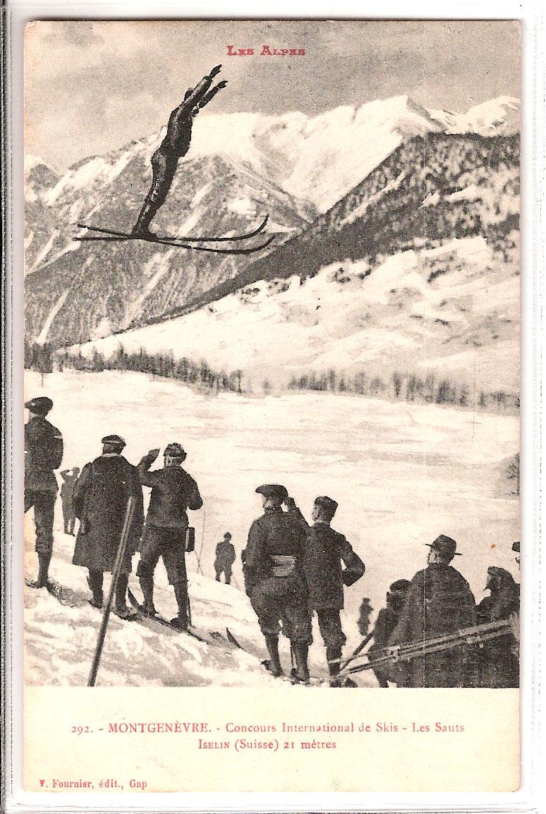 Montgenèvre Concours International de Skis Les Sauts Iselin (Suisse) 21 mètres