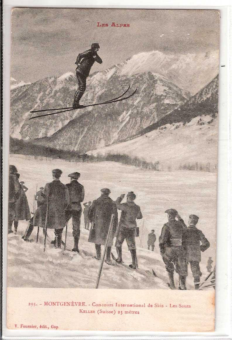 Montgenèvre Concours International de Skis Les Sauts Keller (Suisse) 23 mètres