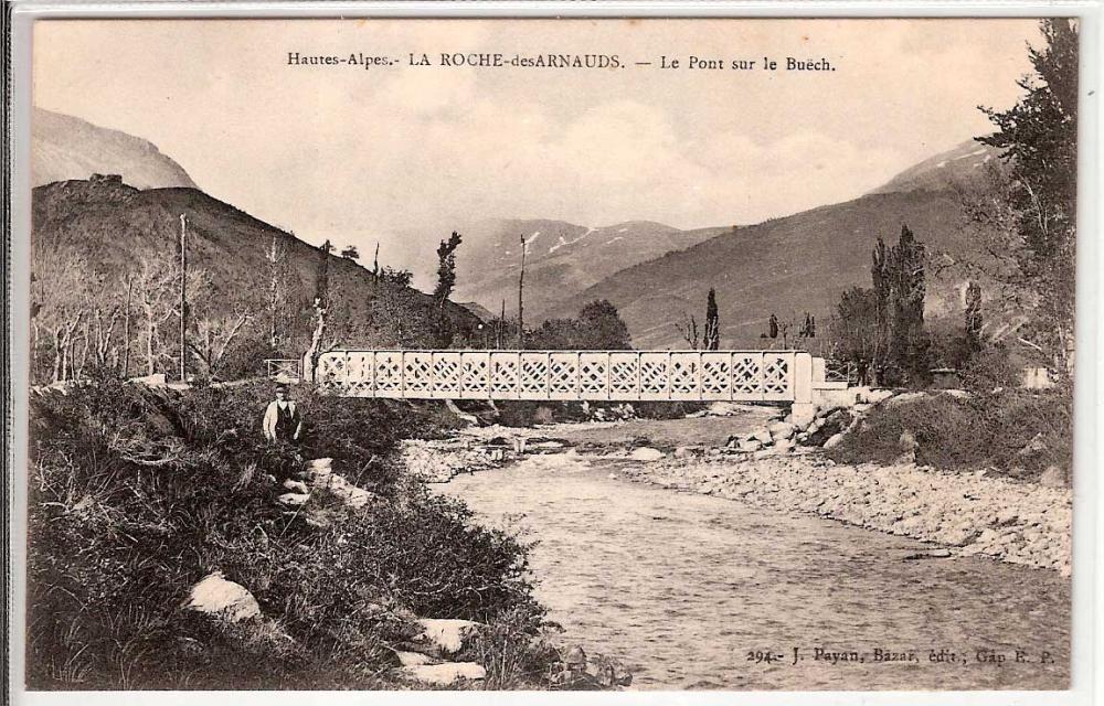 La Roche des Arnauds le pont sur le Buëch