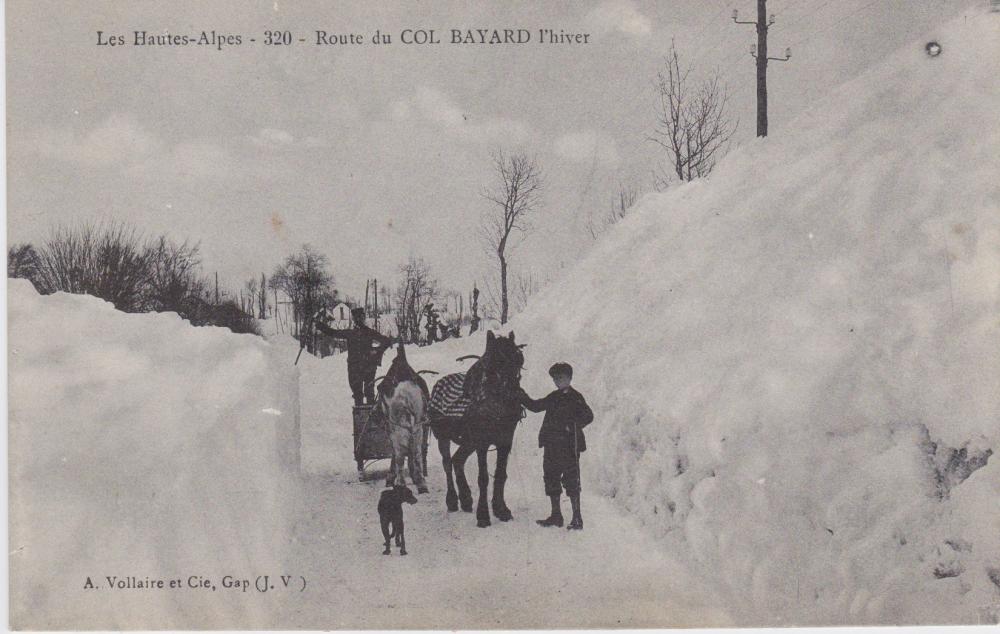 Route du Col Bayard l'hiver