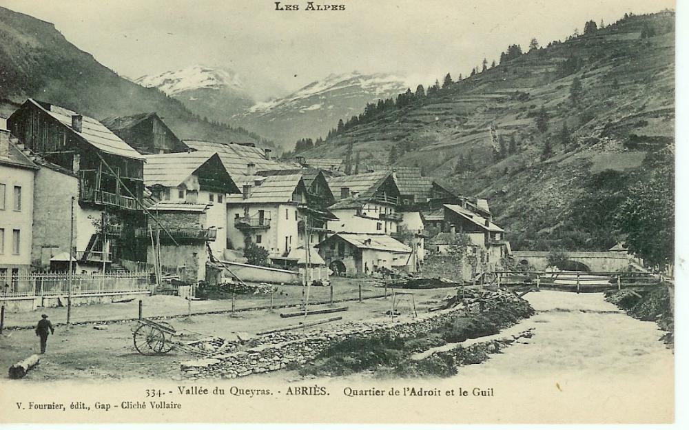 Abriès. Quartier de l'Adroit et le Guil