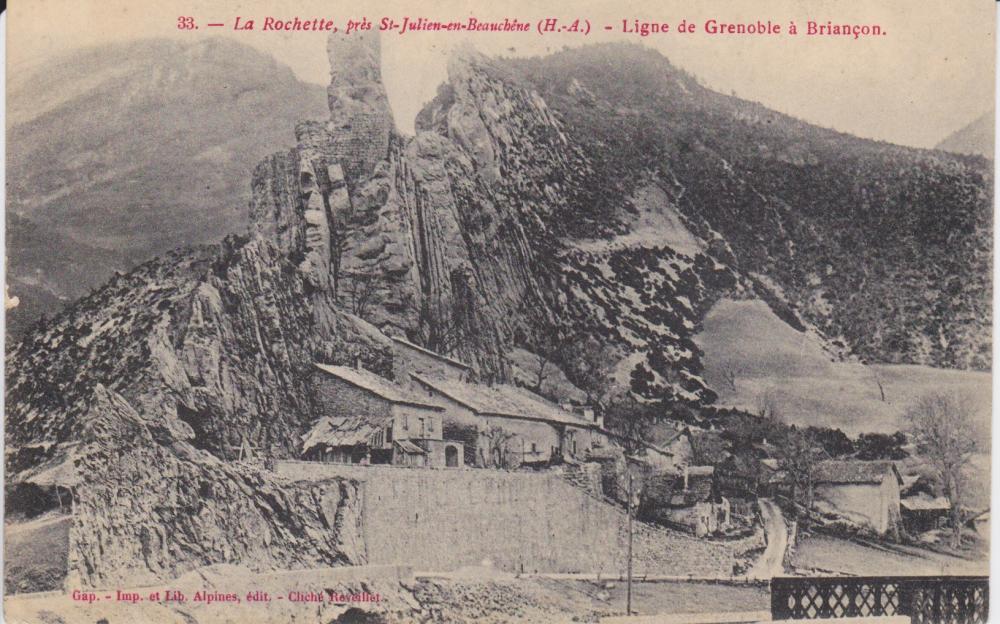 La Rochette , près St Julien en Beauchêne - Ligne de Grenoble à Briançon