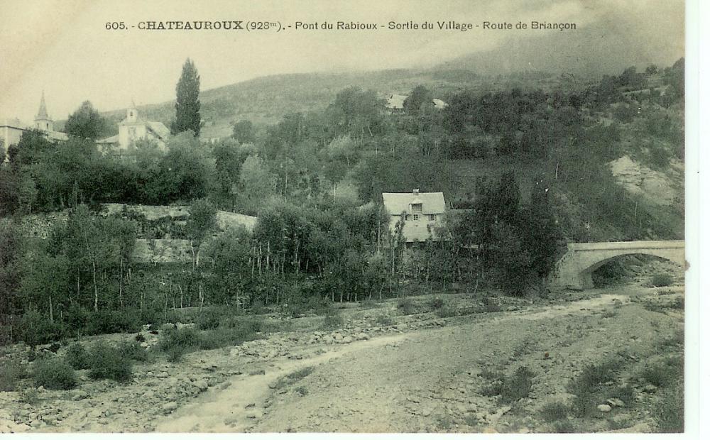 Chateauroux (928m) Pont du Rabioux- Sortie du Village- Route de Briançon