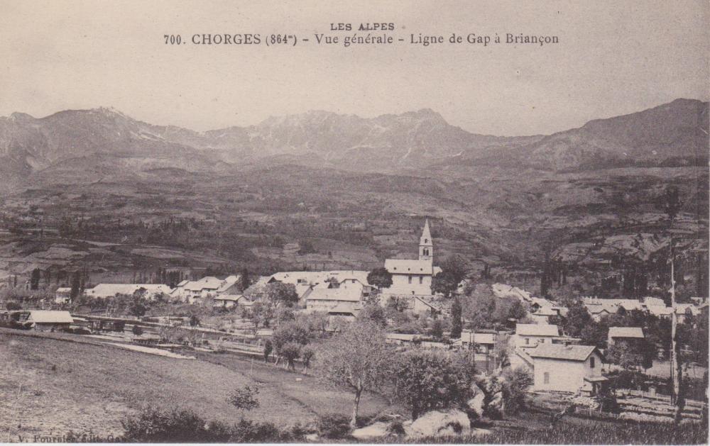 Chorges ( 864m)- Vue Générale - Ligne de Gap à Briançon
