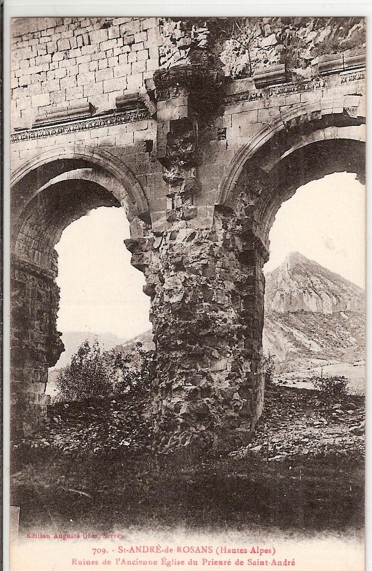 Saint André de Rosans Ruines de l'Ancienne Eglise du Prieuré St André