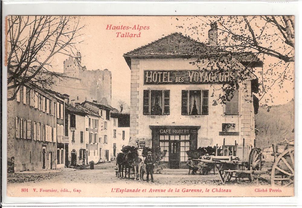 Tallard (602m) - L'Esplanade et Avenue de la Garenne, le Château