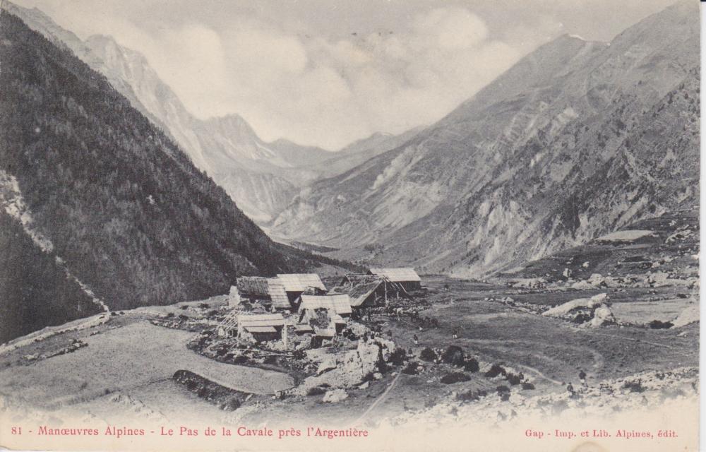 Manoeuvres Alpines -Le Pas de la Cavale près l'Argentière