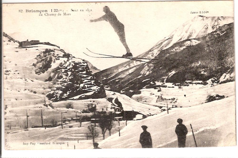 Briançon ( 1321m ) Saut à Skis au Champ de Mars