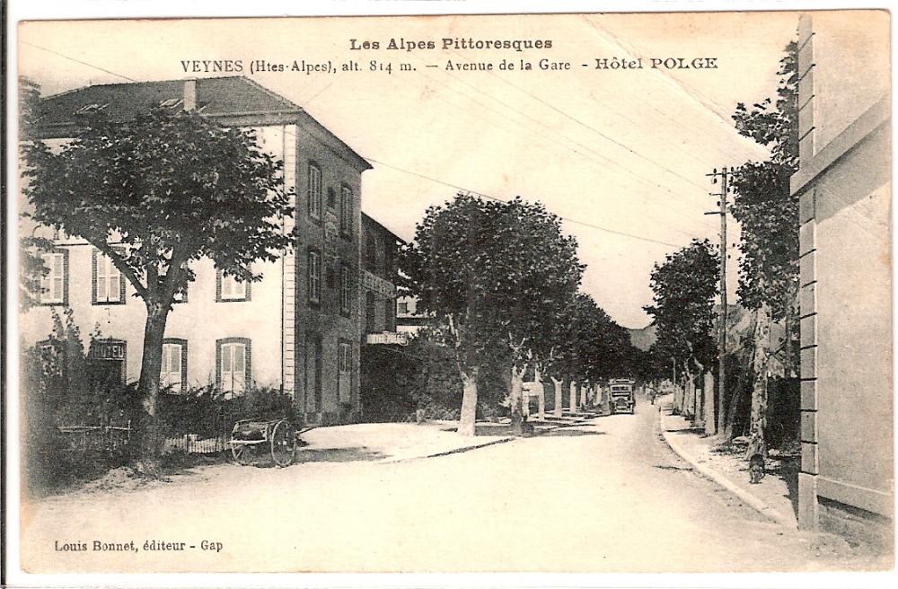 Veynes -alt 814m - Avenue de la Gare Hôtel POLGE