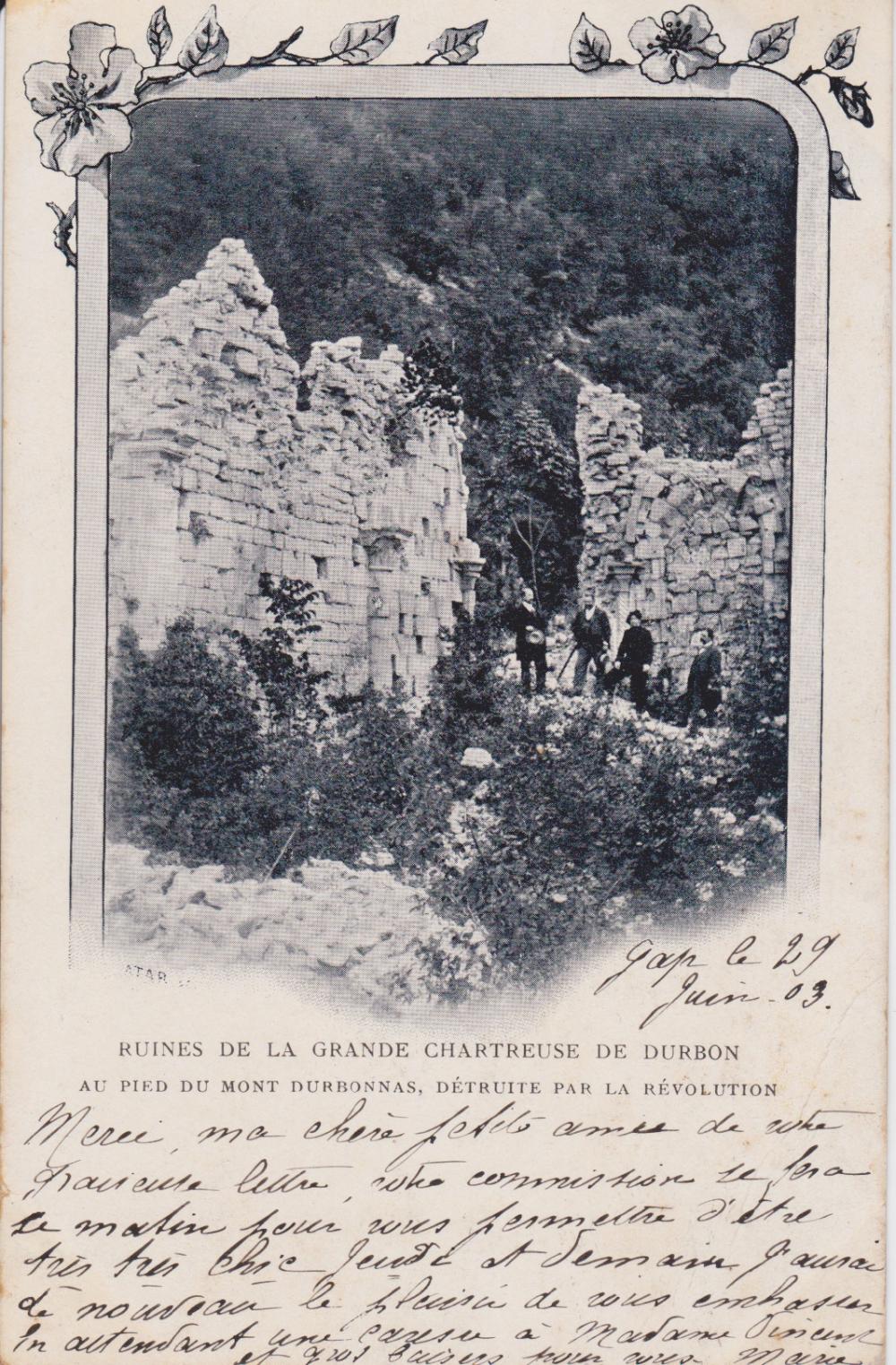 Ruine de la grande Chartreuse de Durbon