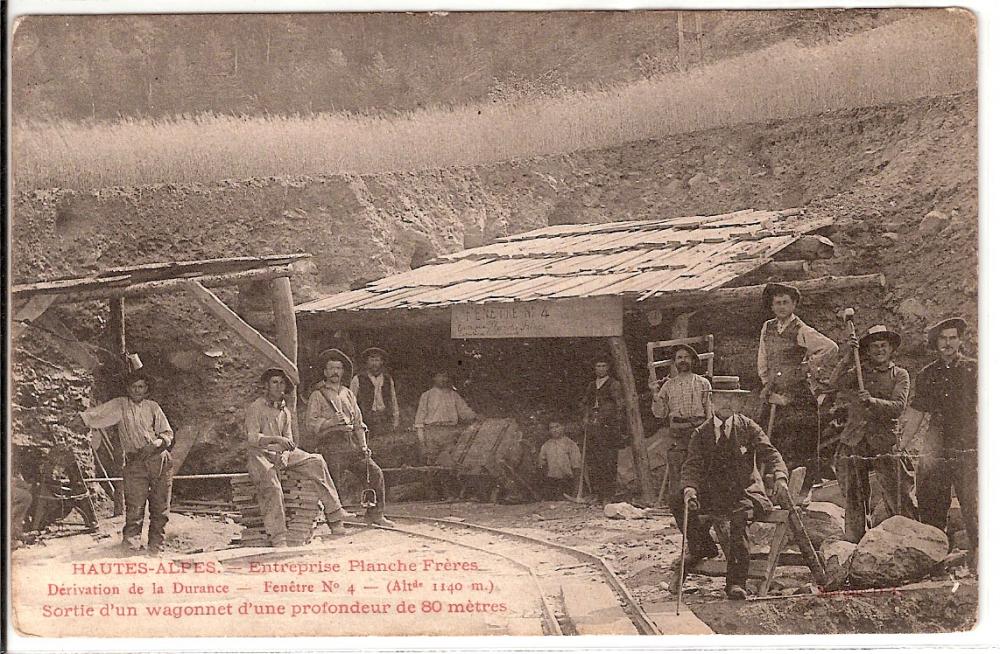 Entreprise PLANCHE Frères - Dérivation de la Durance - Fenêtre n°4 ( alt 1140m)