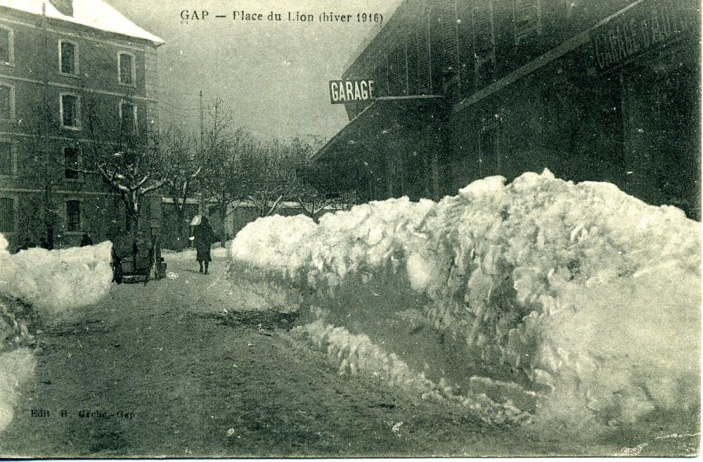Gap - Place du Lion (hiver 1916)