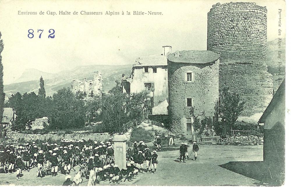 Environs de Gap - Halte de Chasseurs Alpins à la Batie Neuve