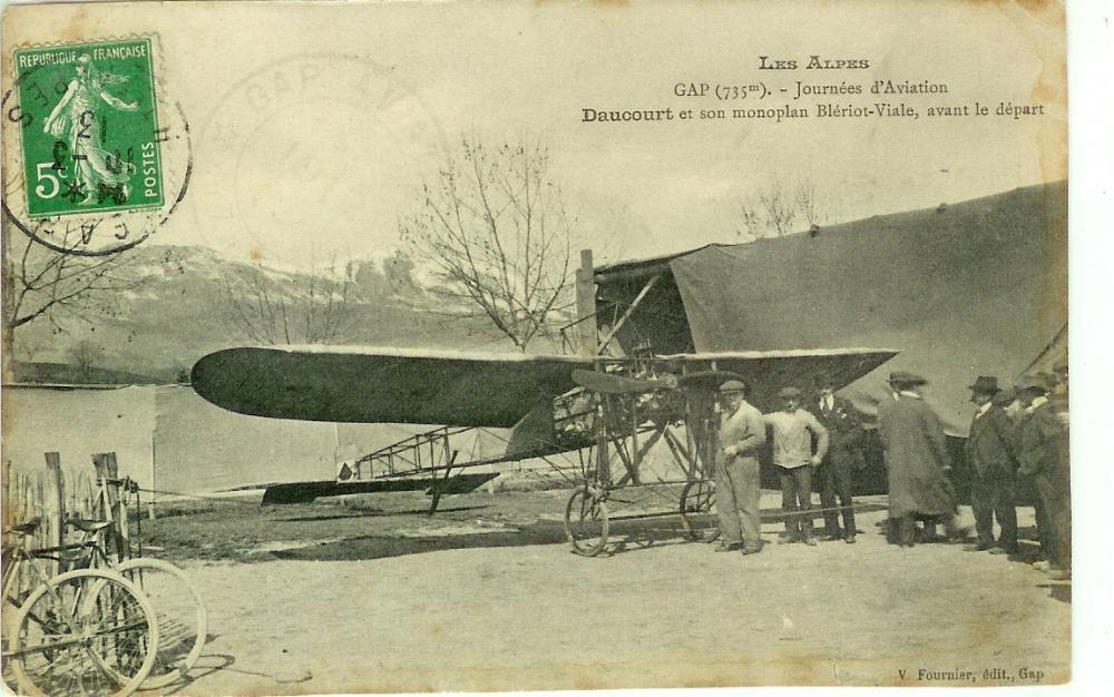 Journée d'Aviation DAUCOUR et son Monoplan Blériot Viale, avant le départ