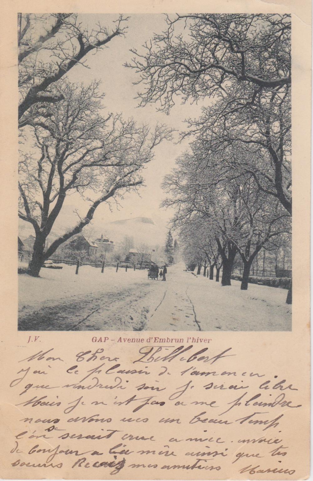 Avenue d'Embrun l'Hiver