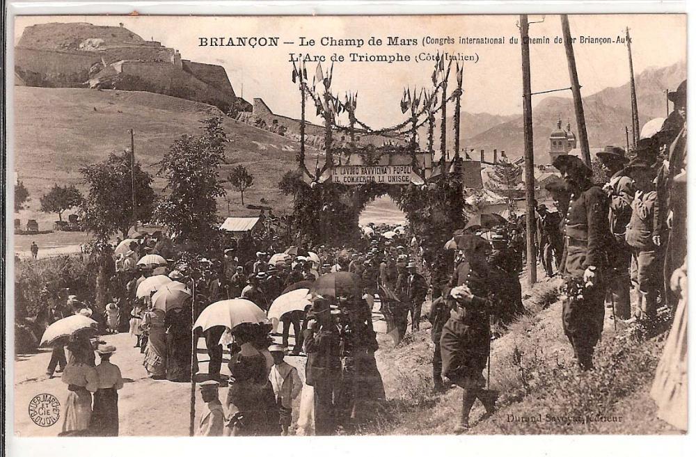 Le Champ de Mars ( congrès international du chemin de fer briançon -oulx )