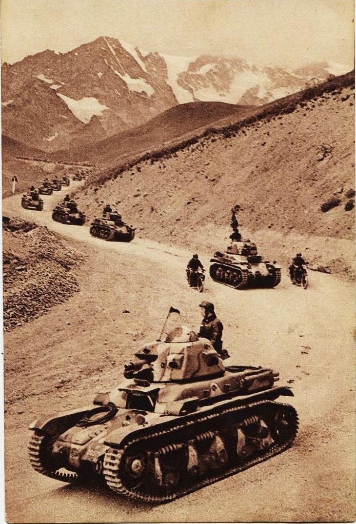 Manoeuvres au Galibier le 11 Août 1938