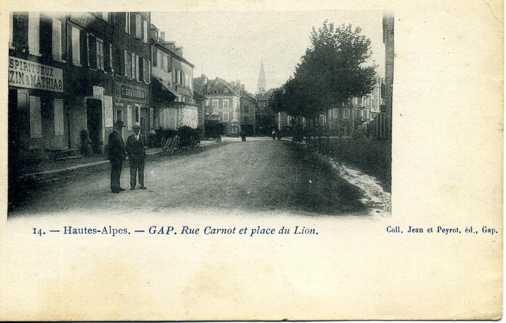 Gap Rue Carnot et place du Lion