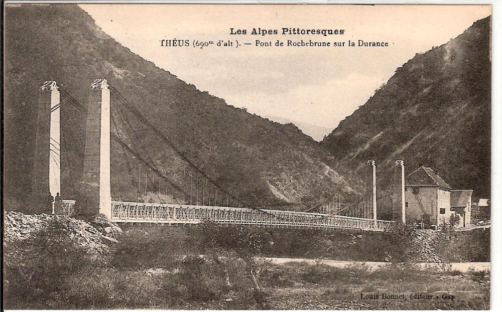 Théus pont de Rochebrune sur la Durance