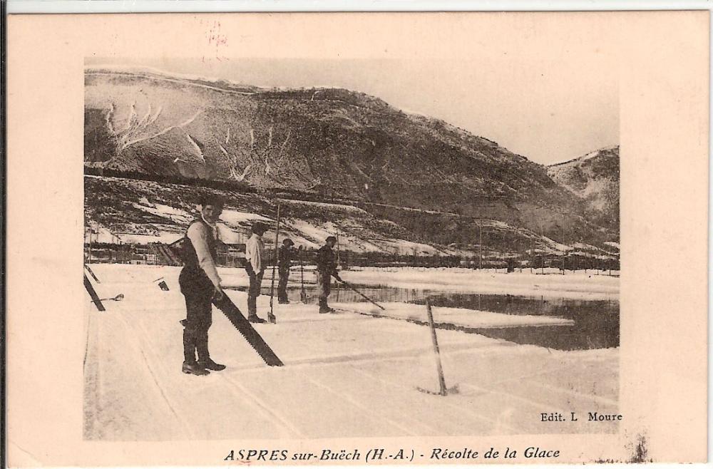 Aspres sur Buëch  Récolte de la Glace