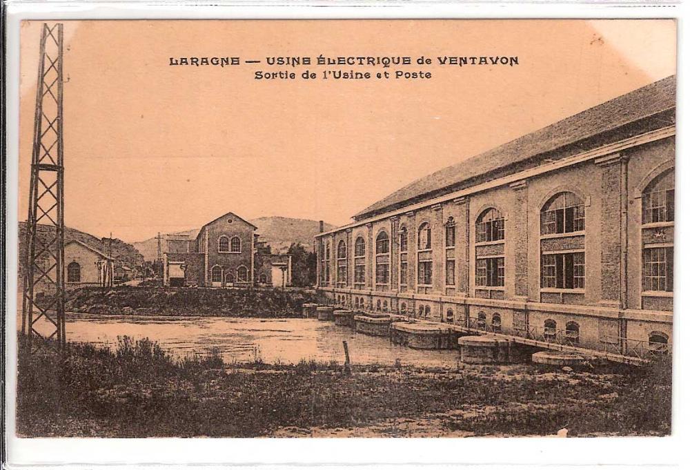 Usine Electrique de Ventavon, Sortie de l'Usine et Poste