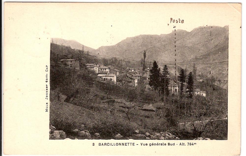 Vallée de Barcillonnette vue côté sud