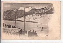 Concours de Skis Montgenèvre Le Saut du Norvégien Schmitt (33 mètres)