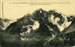 Excursions du Monêtier - Glacier du clot des Cavales -Pic Boucharet -Bec et Glacier de l'Homme, vue prise de la Brèche de Combeynot