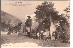 Briançon (1321m) - Le 159° en Manoeuvre - Une Halte - Le Vin Chaud