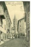 Rue Emile Guigues Caserne Lapeyrouse et clocher de la Cathédrale