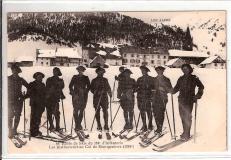 Ecole de Skis du 159° d'Infanterie Les Instructeurs au Col du Montgenèvre