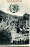 Gap - Rue Carnot et PLace du Lion - Défilé de la Dernière Procession en 1903