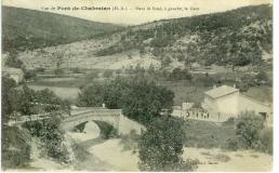 Vue du Pont de Chabestan au fond la Gare