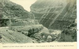 Barret le Bas - Alt 700m - Dans les gorges de la Méouge, le Pont et le Moulin de Pomet