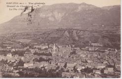 Gap ( 735m) - Vue Générale Massif de Charance le Pic (1902m)