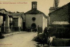 Montjay, La Place et l'Eglise