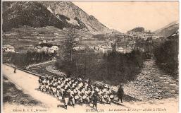 Briançon - La Batterie du 159° allant à l'Ecole