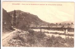 Tallard - Pont sur la Durance et Rochers de Vilevieille Lettret