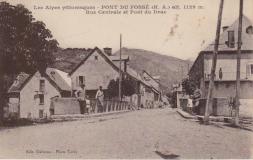 Pont du Fossé rue centrale et pont du drac